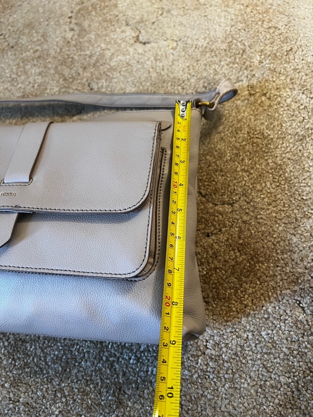 Fossil Light Taupe Crossbody Bag - Picture 14 of 16